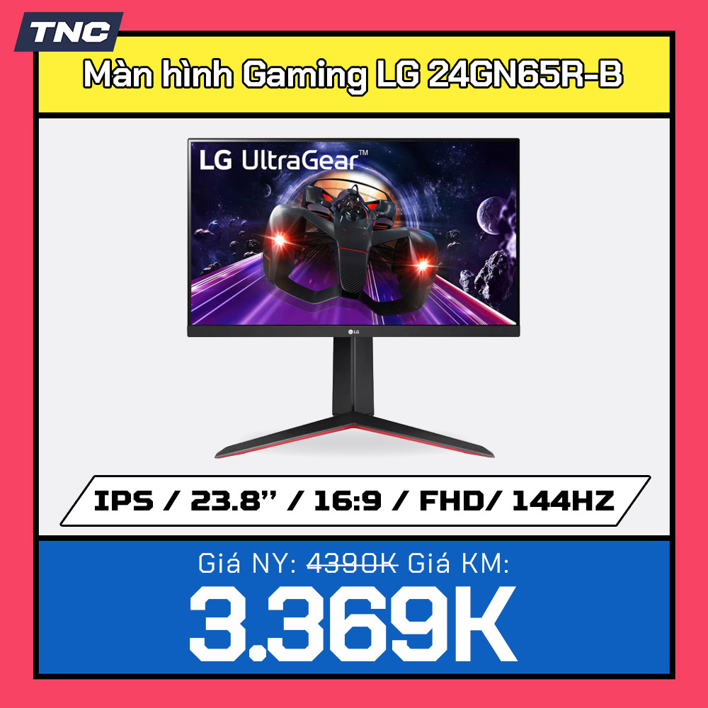 Màn hình Gaming LG 24GN65R-B 23.8 inch/ FHD /144Hz /1Mz